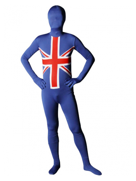 England Flag Lycra Spandex Full Body Zentai Suit