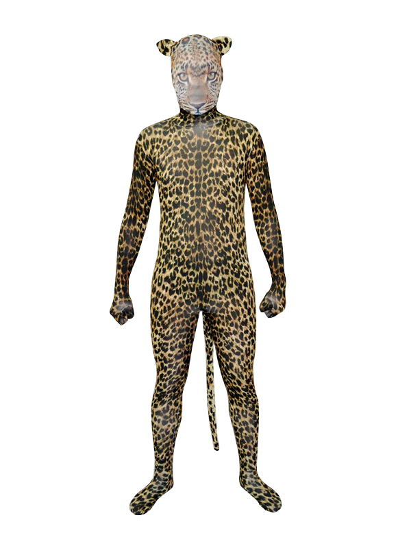 2014 New Simulated Leopards Fullbody Zentai Suit