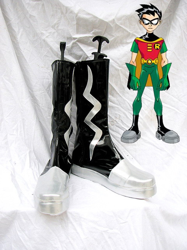 Batman Robin Teen Titans Artificial Leather Cosplay Boots