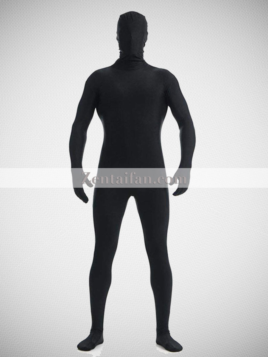 Black Lycra Spandex Zentai Fullbody Suit - Click Image to Close
