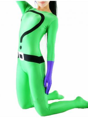 Green Lycra Unisex Superhero Costume