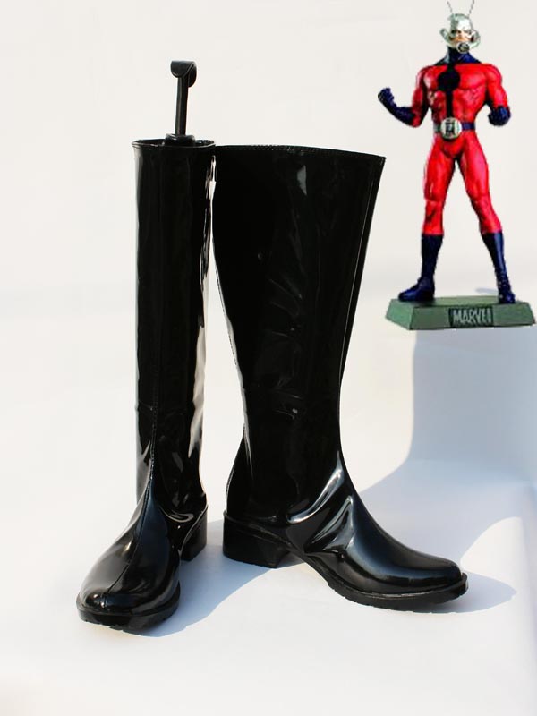 Marvel Comics Antman Black Superhero Cosplay Boots