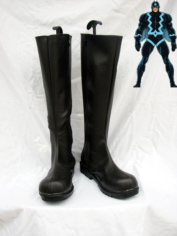 Marvel Comics Black Bolt Superhero Cosplay Boots