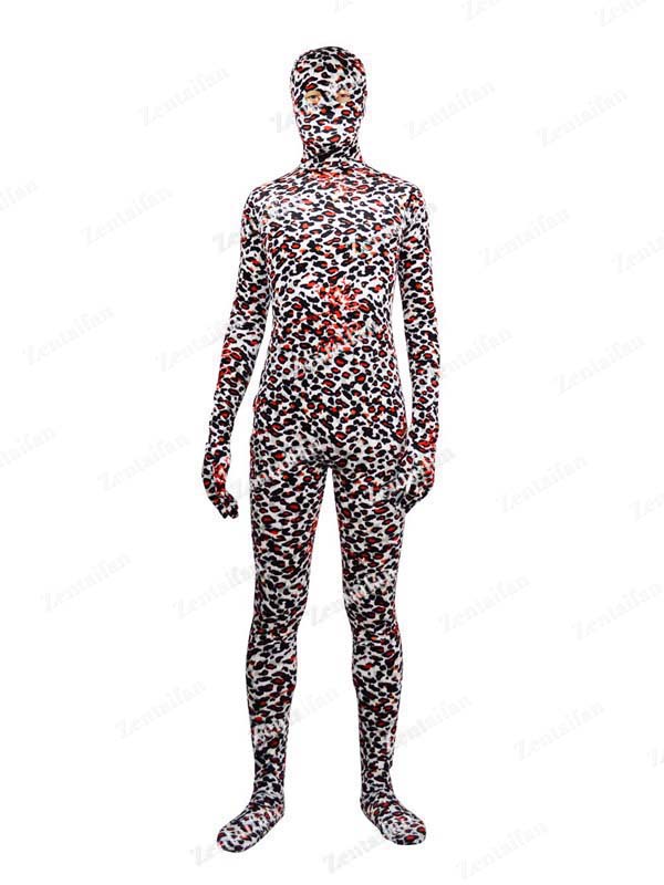 Red Leopard Pattern Velour/Pleuche Costume