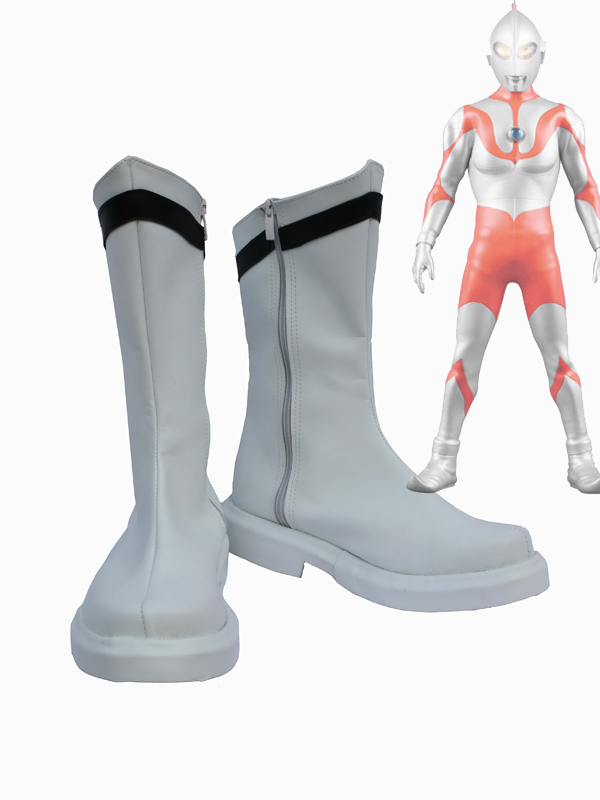 Ultraman Cosplay White Shoes