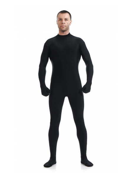 Black Back Zipper Spandex Tight Zentai Suits