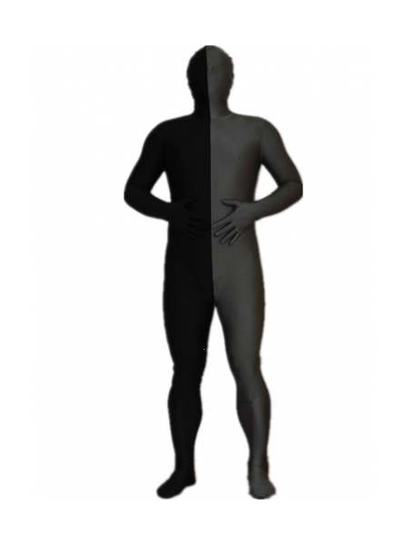 Black and Gray Tight Spandex Zentai Suits