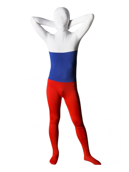 Russia Flag Lycra Spandex Full Body Zentai Suit