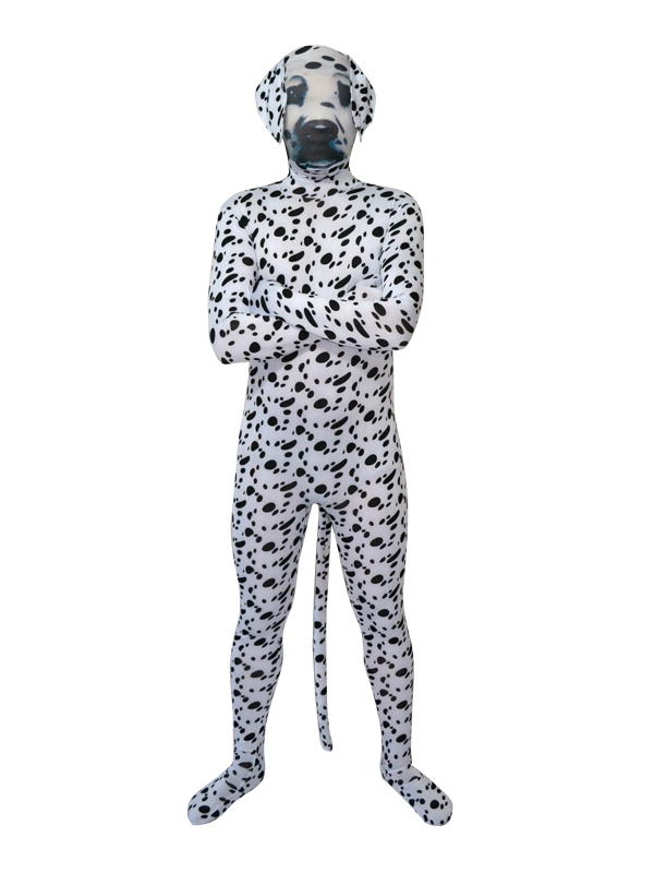 2014 New Dalmatian Fullbody Zentai Suit