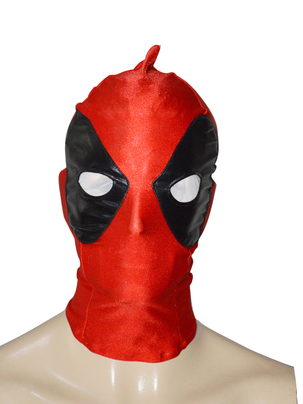 Black & Red Special Type Deadpool Spandex Hood