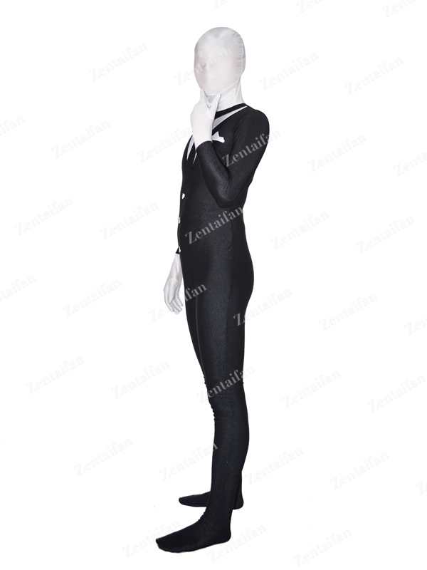 Black & White Business Suit Design Spandex Costume
