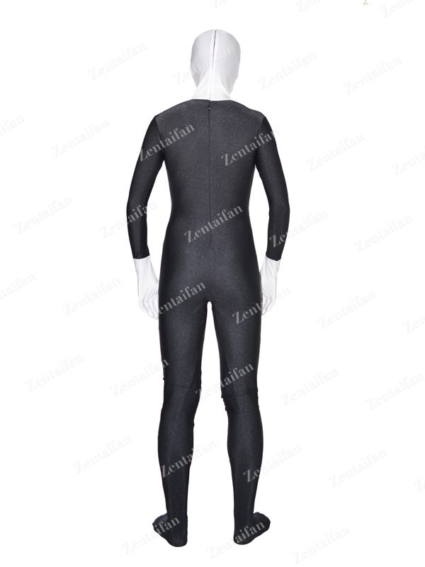 Black & White Business Suit Design Spandex Costume