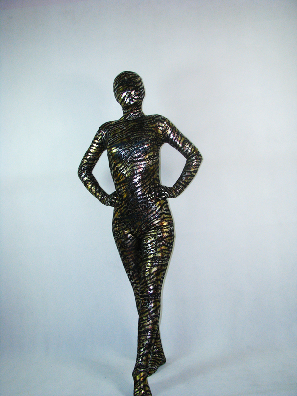 Black stripe Unisex Spandex Zentai Suit