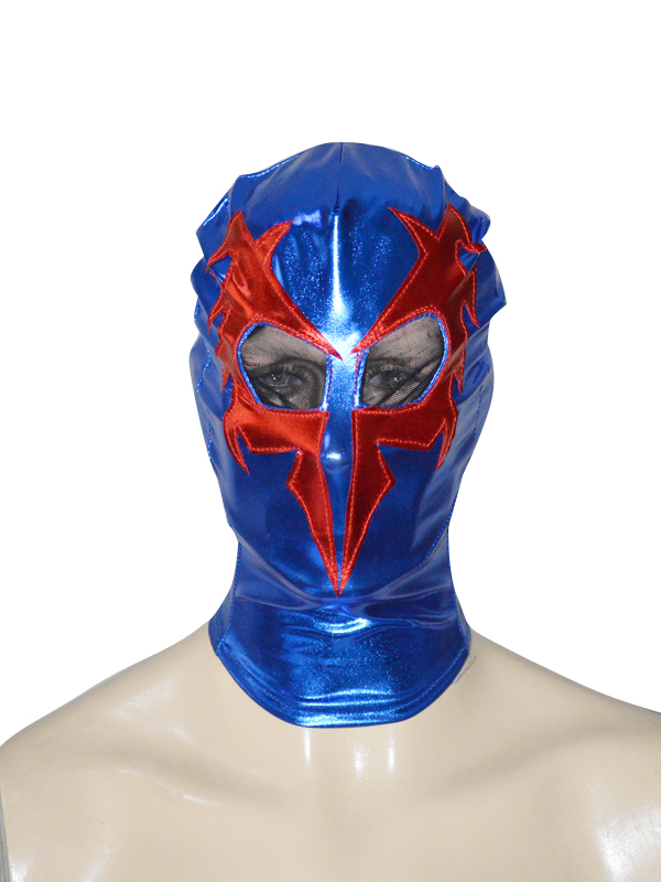 Blue & Red Spider-man 2099 Shiny Metallic Superhero Hood