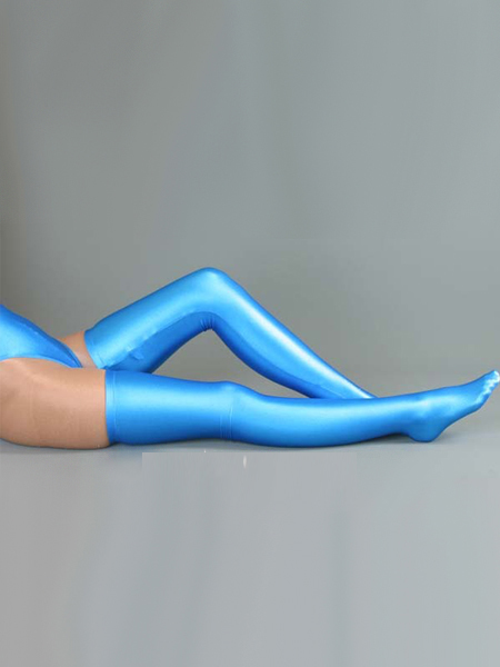 Blue lycra spandex Stockings