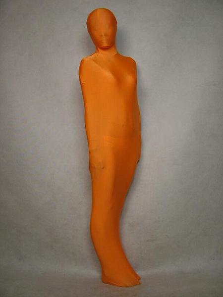 Bodybage Orange Lycra Spandex Zentai Suit