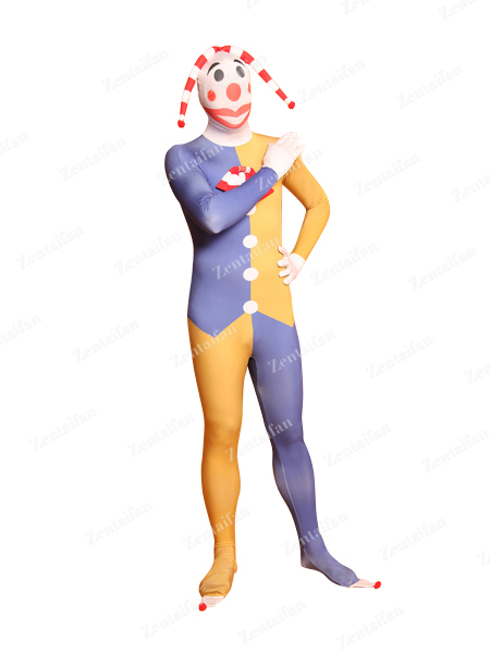 Circus Clown Funny Fullbody Printing Zentai Suit