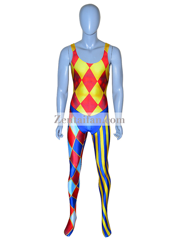 Clowns Spandex Zentai Halloween 3D Printed