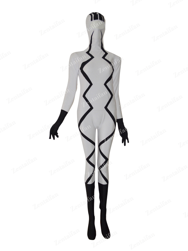 Custom Black & White Spandex Suit