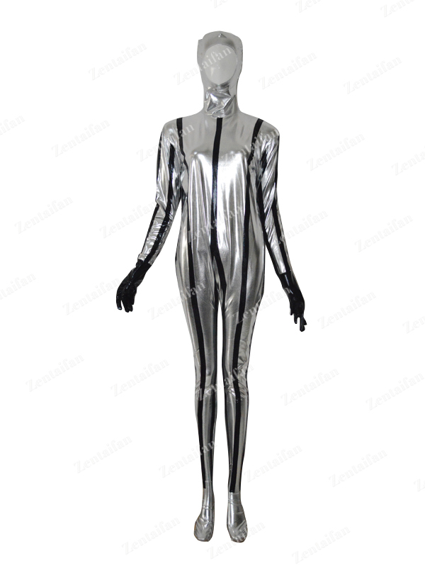 Custom Sliver Spaceman Sliver & Black Shiny Suit