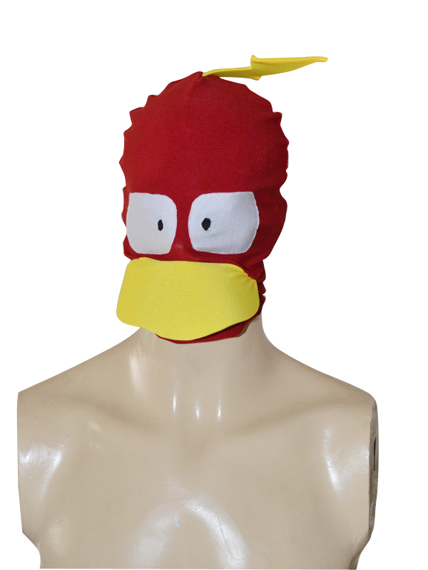 Dark Red Duck Custom Animal Zentai Hood