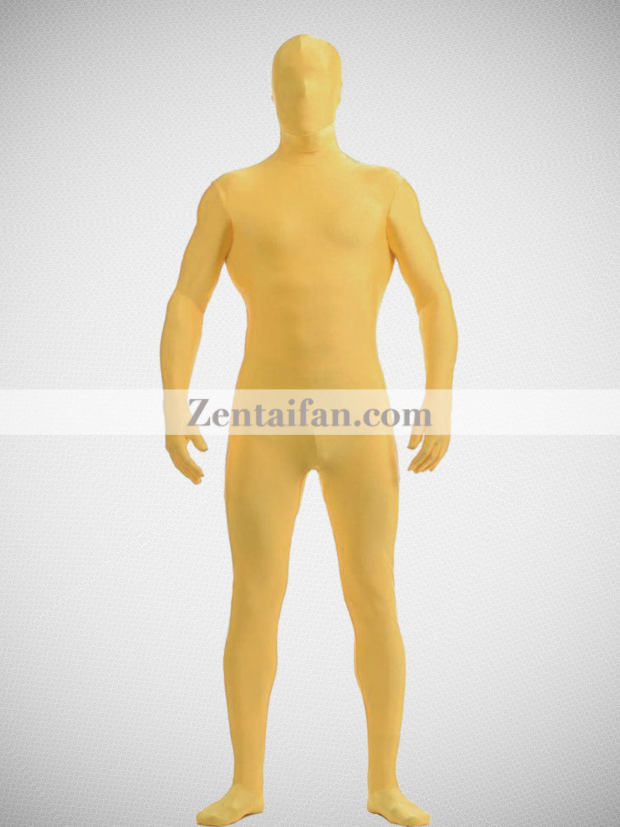 Earthy Yellow Full Body Zentai Suit - Click Image to Close