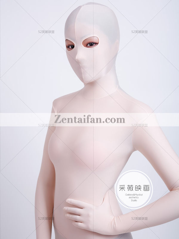 Flesh-color upgraded Spandex Full Body Zentai suit Add Toes