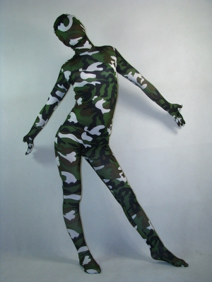 Full Body Lycra Spandex Camouflage Unisex Zentai Suit
