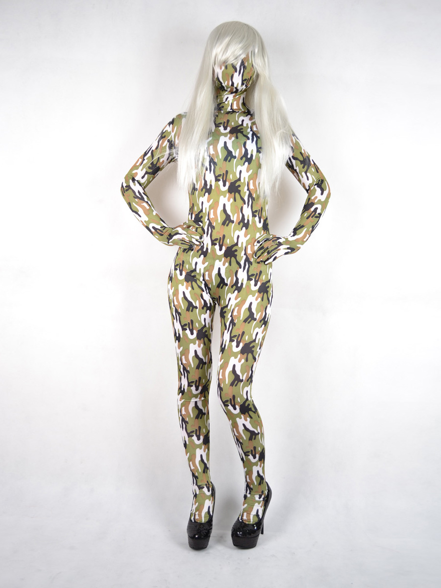 Full body Camouflage Spandex Zentai Suit