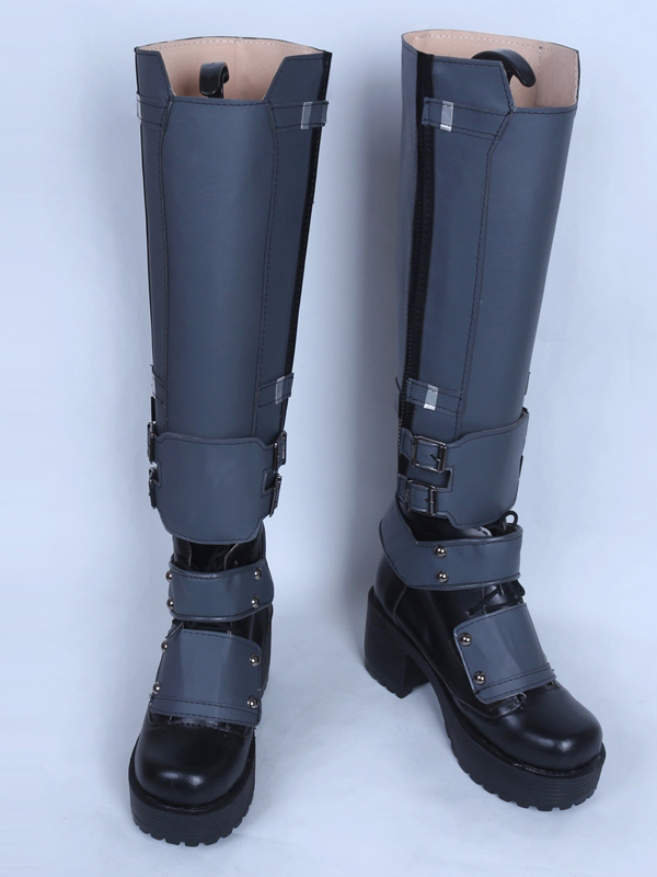 Grey Deadpool Wade Wilson Custom Female Superhero Boots