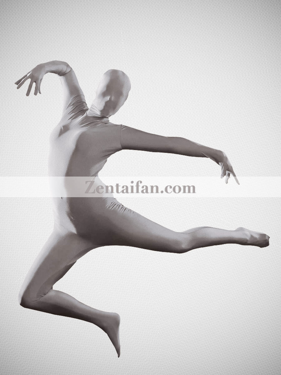 Deep Grey Unisex Spandex Zentai Suit