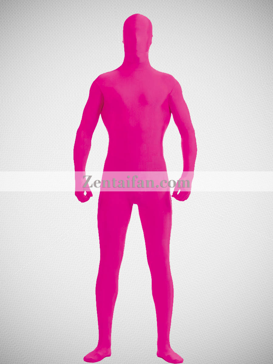 Fuchsia Full Body Suit  Solid Color Full-body Spandex Lycra Original  Zentai Suit