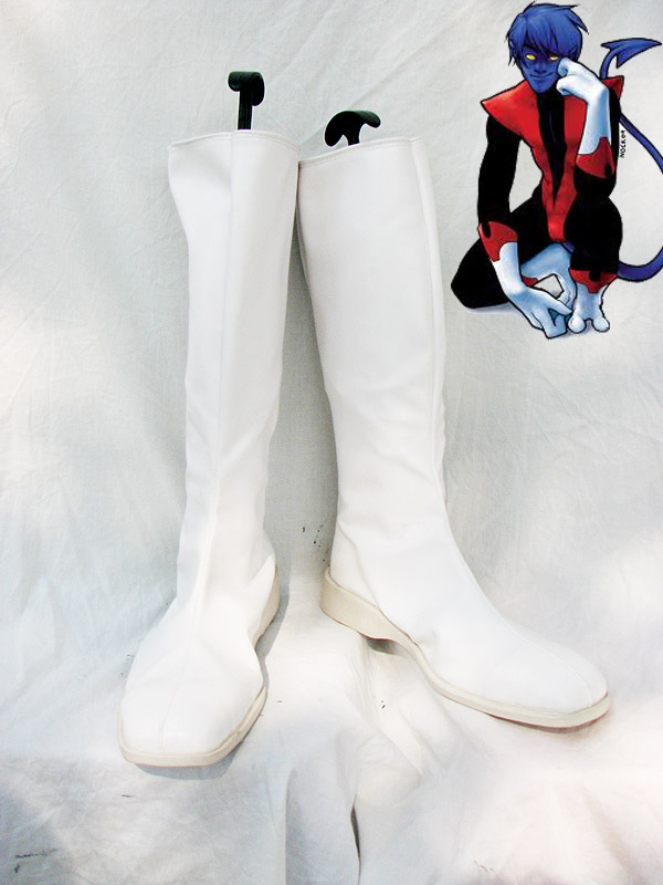 white cosplay boots