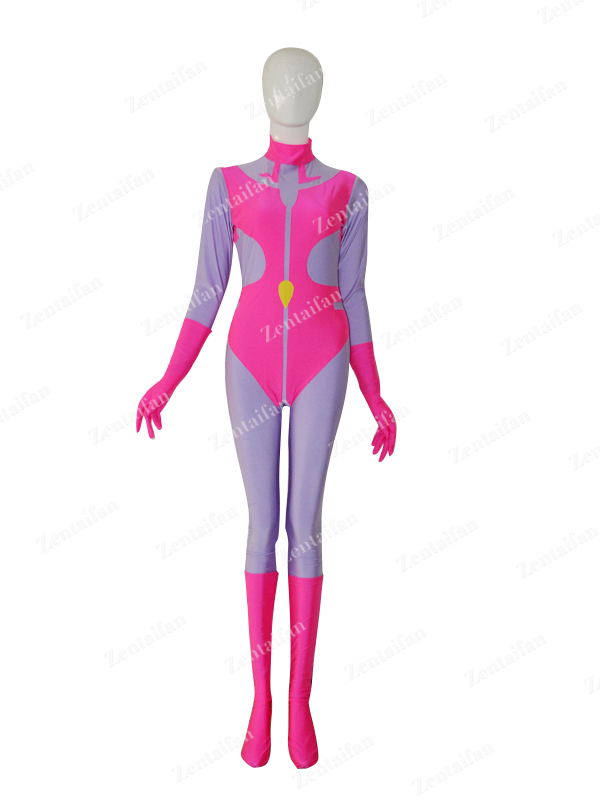 Mighty Lady Custom Pink & Purple Superhero Costume