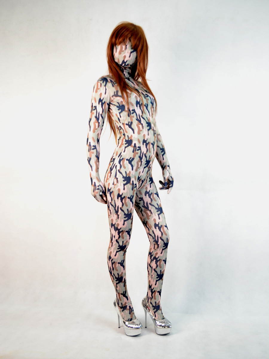 Muticolor Camouflage Full body Spandex Zentai Suit