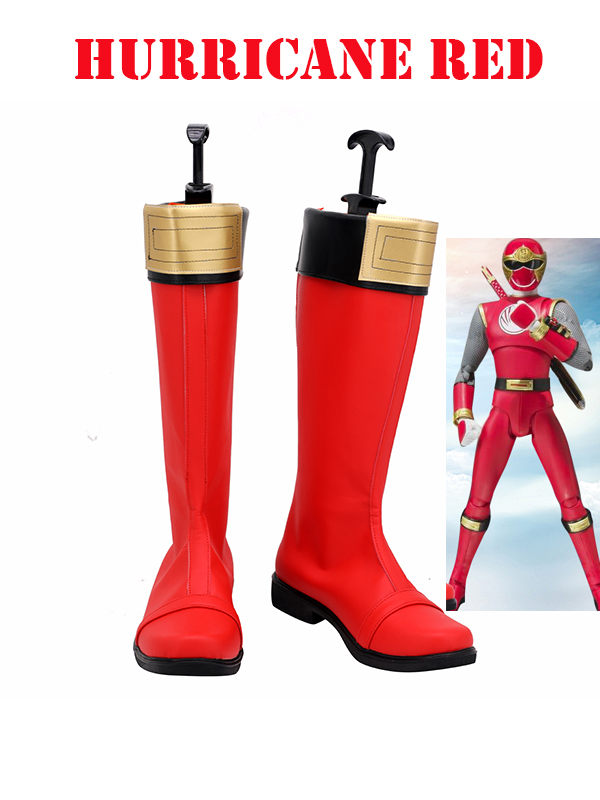 Ninpu Sentai Hurricaneger Hurricane Cosplay Boots