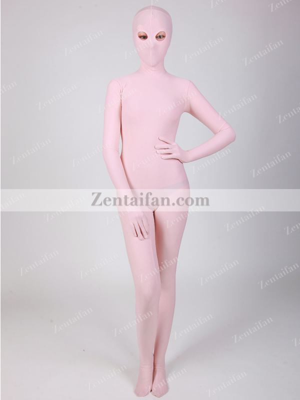 Open Eyes Pink upgraded Spandex Full body Zentai suit