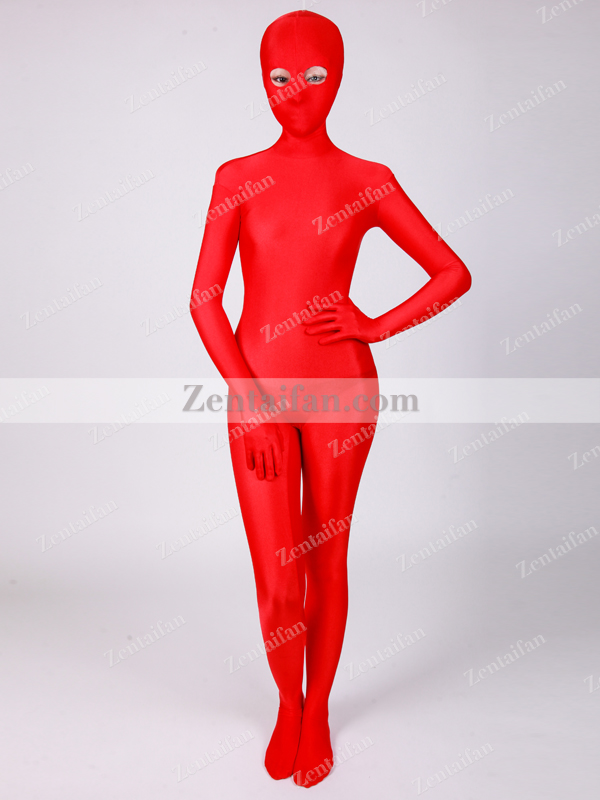 Open Eyes Red upgraded Spandex Full body Zentai suit
