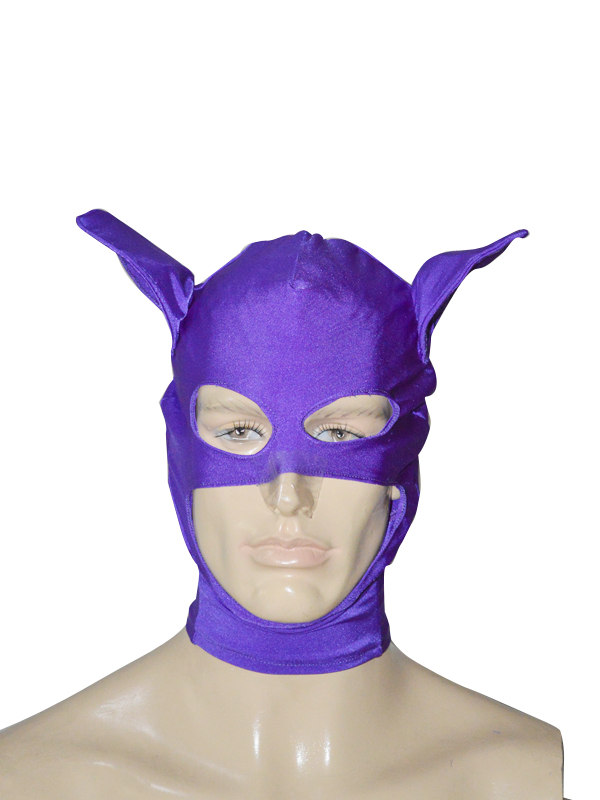 Purple Catwoman Spandex Hood