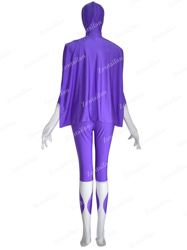 Purple & White Spandex Custom Suit