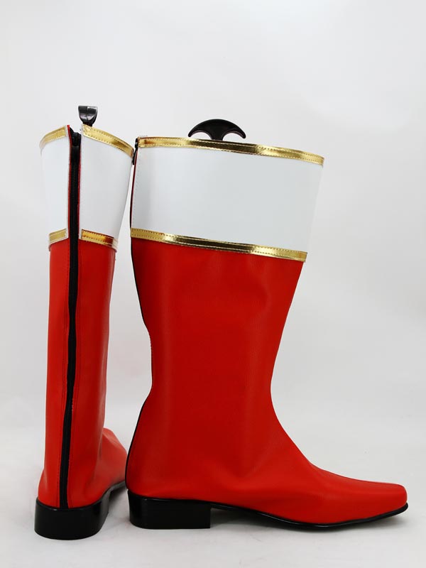Red & White Boukenger Ranger Power Ranger Boots [SS075] - $52.46 : fan ...