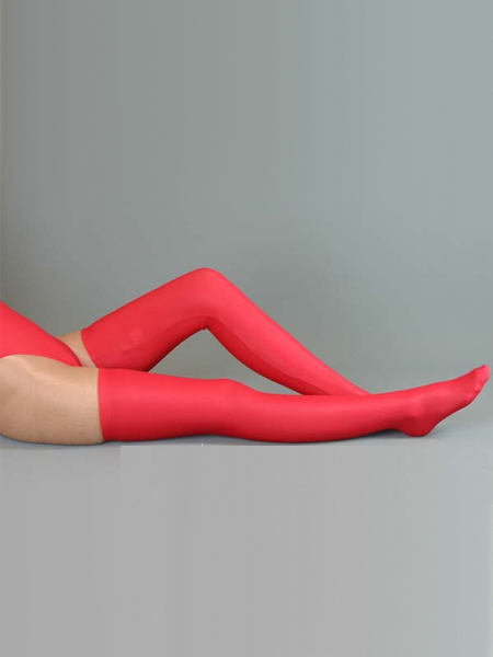 Red lycra spandex Stockings