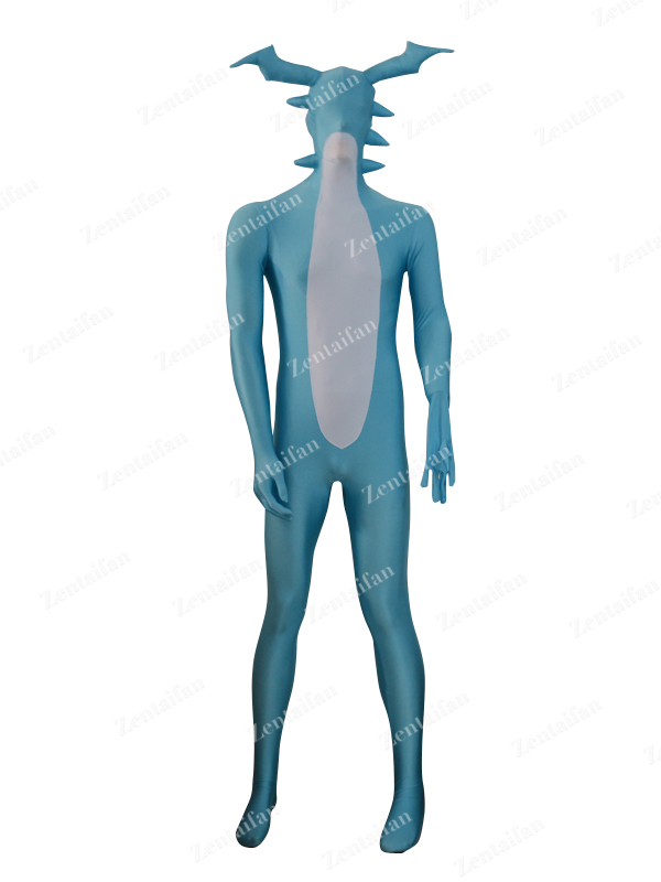 Sky Blue Monster Lycra Spandex Custom Fullbody Animal Suit
