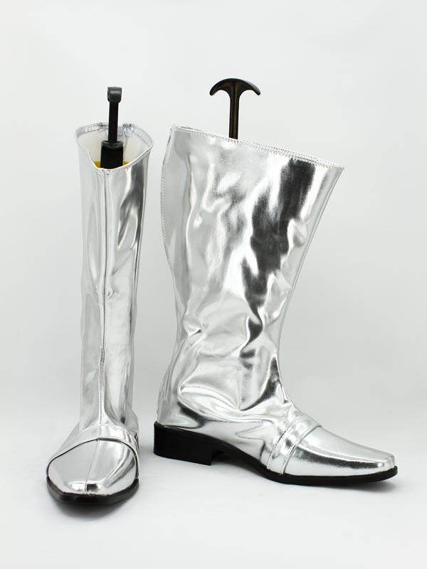 Sliver Power Ranger Male Superhero Boots