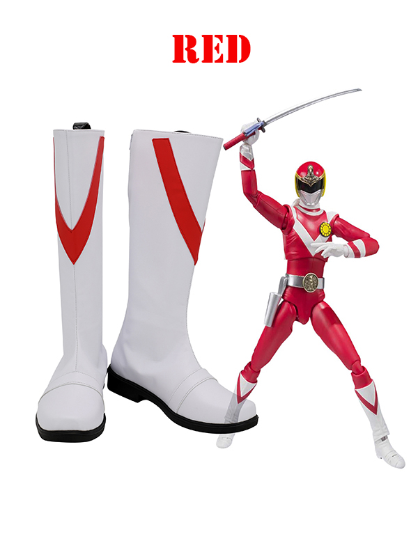 Sun Vulcan Power Rangers Cosplay Boots