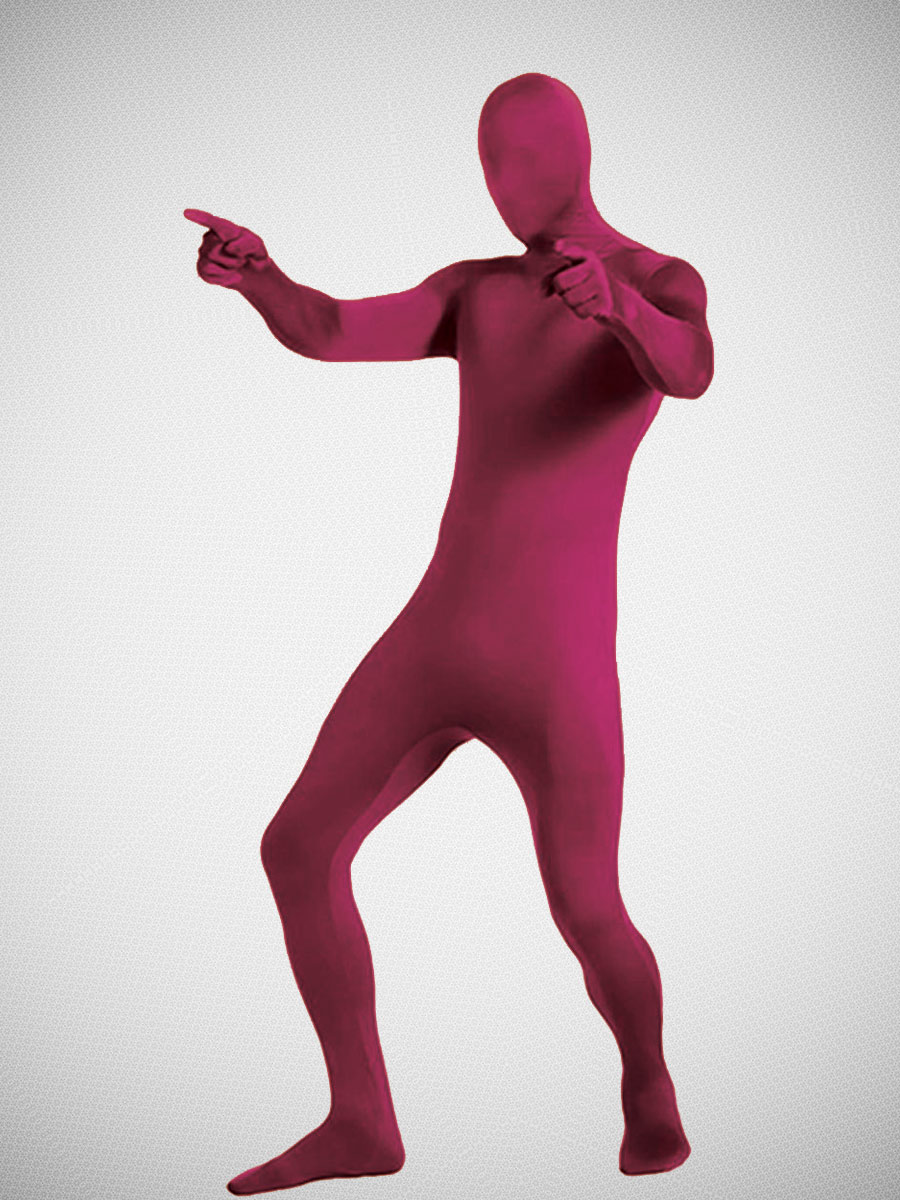 Unicolor Fuchsia Fullbody Lycra Zentai Suit