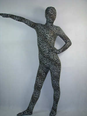 Unisex Dotted Lycra Hooded Fullbody Zentai Suit