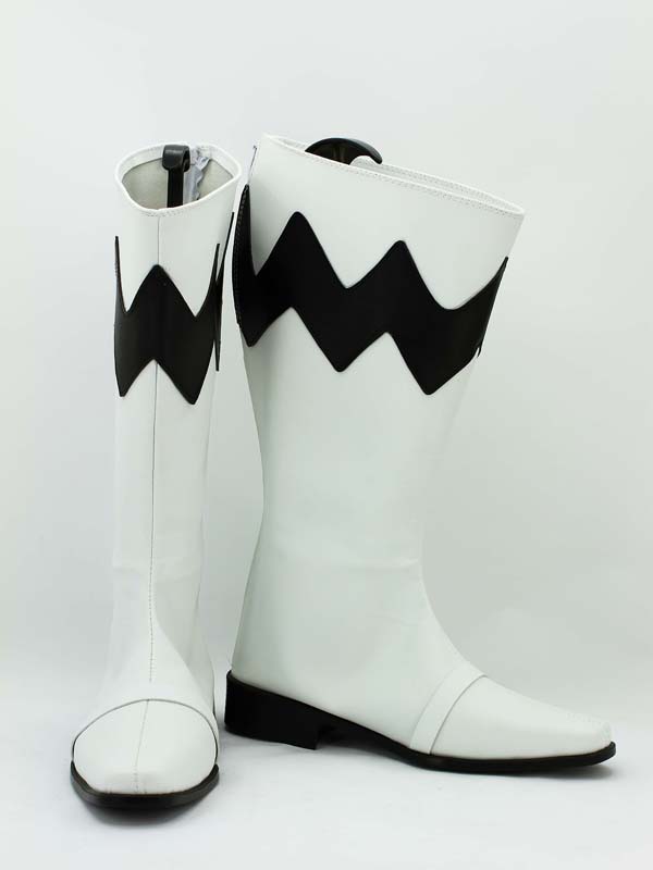 White & Black Lost Galaxy Power Ranger Boots