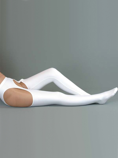 White Sexy lycra spandex Stockings