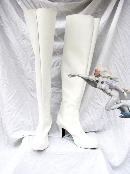 X-men Storm White Superhero Cosplay Boots